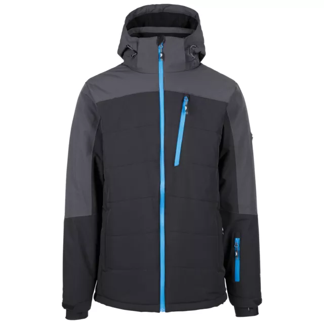 Trespass Mens Ski Jacket Padded with Zip Off Hood Water Repellent Bowie