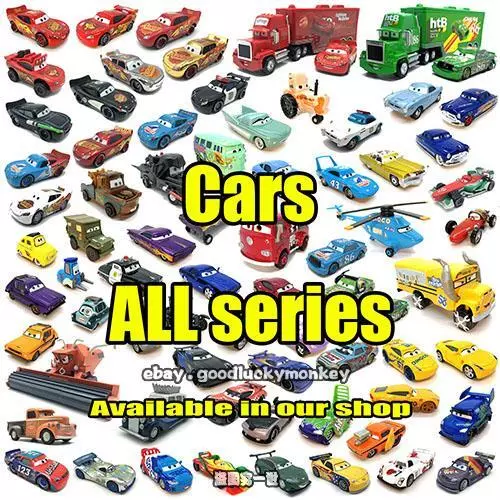 Disney Pixar Cars Lightning McQueen Kid 1:55 Diecast Toy Gift Model Lot Loose