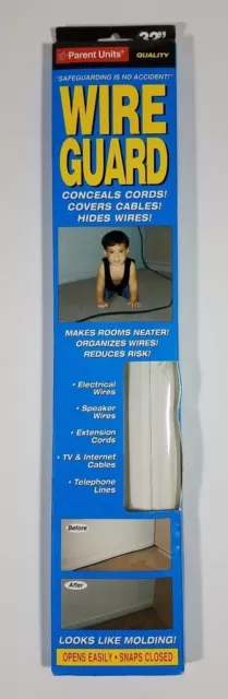 NIP Parent Unit Wire Guard 32 inch faux molding babyproofing electric cord cover