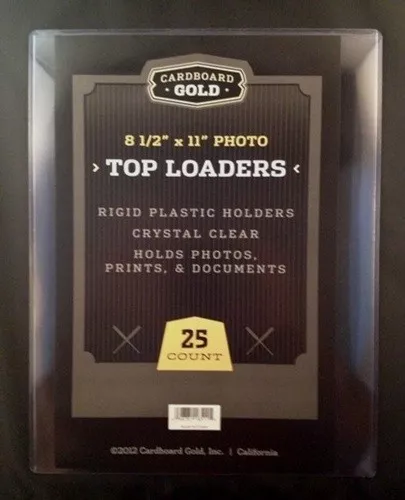 100 8.5x11 Ultra CBG Premium Pro Hard Rigid Toploaders Photo Topload Holders