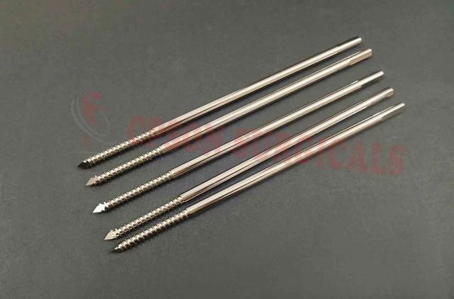 Veterinary Cancellous Pin - Set of 50pcs Stainless Steel .