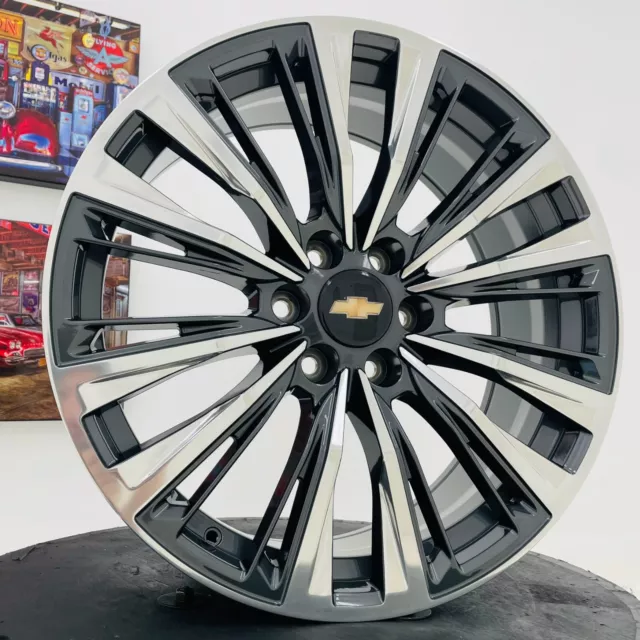 NEW 2024 CHEVY Silverado 22" Wheels Tahoe Rims Suburban GMC Sierra