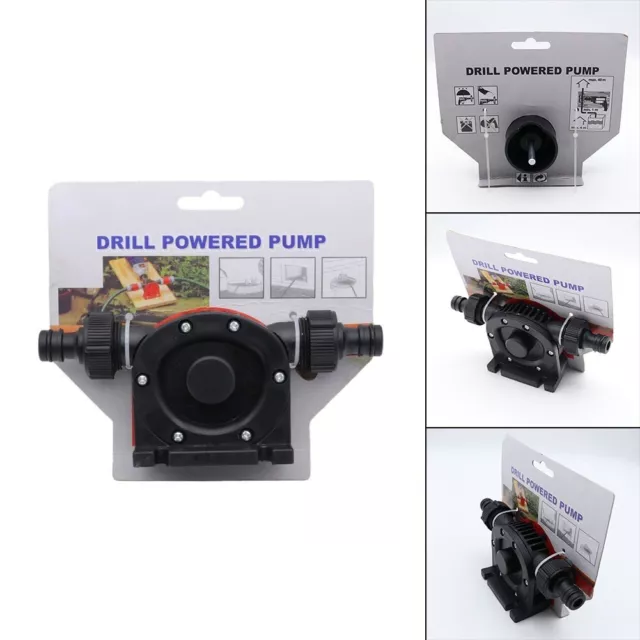 Drill Powered Water Pump for Portable Pond and Flood Cleanup Syphon Attachment