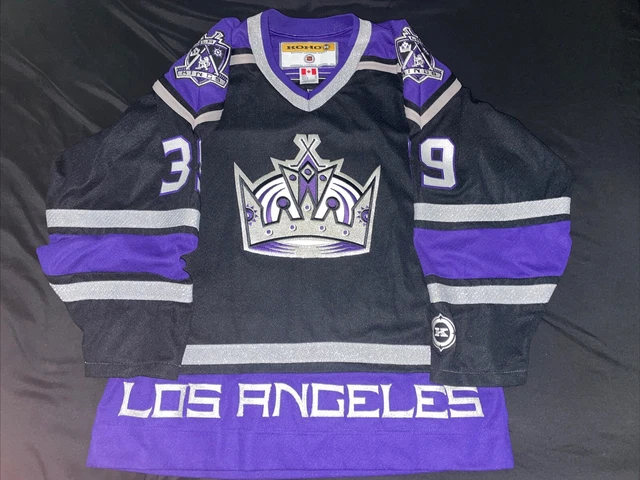 Koho Authentic Coat Of Arms Shield Los Angeles Kings NHL Jersey LA Purple 52
