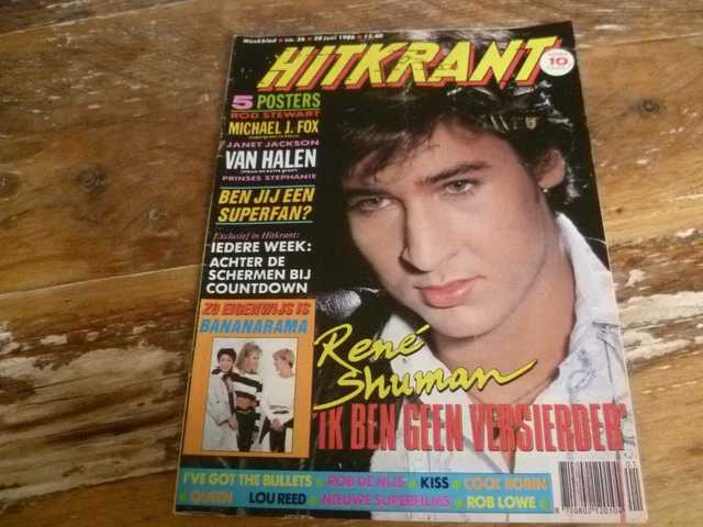 Hitkrant 1986: Rene Shuman/Kiss/Cock Robin/Van Halen/Queen/Cure/Janet Jackson
