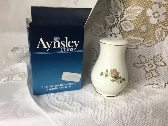 Aynsley  Boxed Wild Tudor  Fine Bone China Sugar Shaker . 2