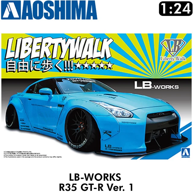 LB WORKS NISSAN R35 GT-R Version 1 1:24 scale kit Aoshima 20231 £42.99 ...