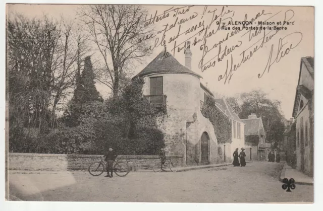 ALENCON - Orne - CPA 61 - la rue des Portes de la Barre