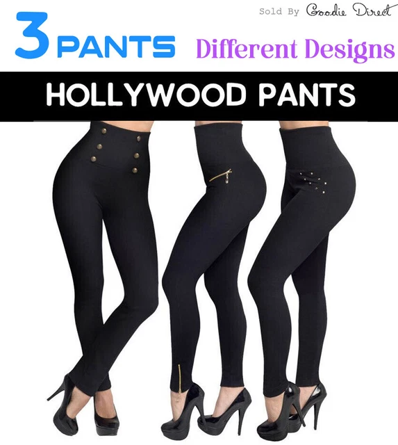 PANTALONI JML HOLLYWOOD x3. Leggings neri. Indossamento in forma  dimagrante. XS 6 / PICCOLO 8 / £60+ EUR 13,95 - PicClick IT