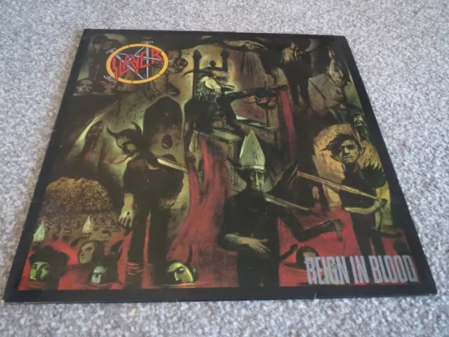 Slayer -Reign In Blood- Awesome Rare First Press Uk Lp Vinyl Sodom Exodus Thrash