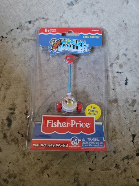 World's Smallest Fisher-Price Corn Popper #525 Really pops New, factory sealed