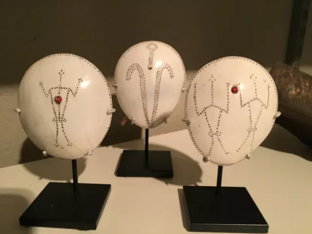 Naga ~ 3 Ear Rings / Ornaments ~ Naga Peoples, Tribe ~ N. India