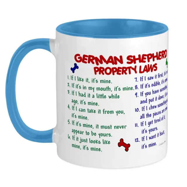 CafePress German Shepherd Property Laws 2 Mug 11 oz Ceramic Mug (185695667)