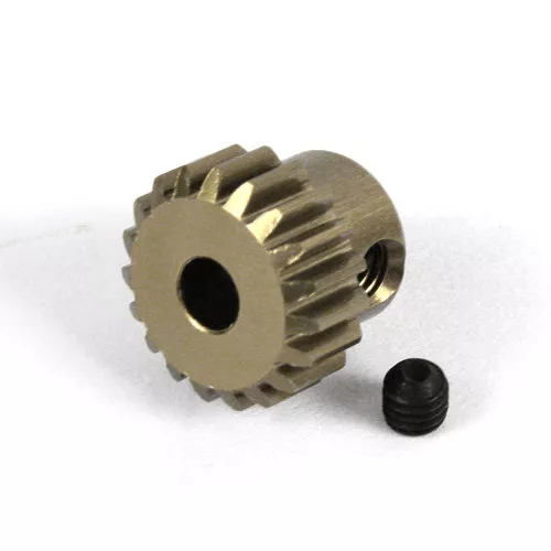 18T Titanium coated aluminium 48dp pinion gear for 1:10 RC  18 tooth 48 pitch.