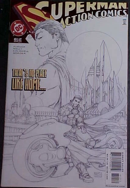 ACTION COMICS #812! 2nd PRINT! MICHAEL TURNER SKETCH VARIANT! VG 2004 DC COMICS