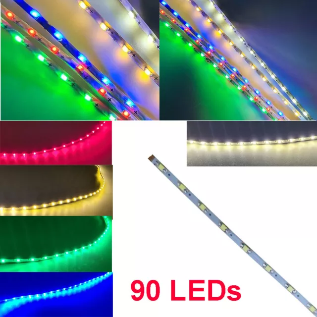 Mini LED Lichterkette nur 1,6mm 90 LEDs schmal Kirmes Rummel Disco viele Farben