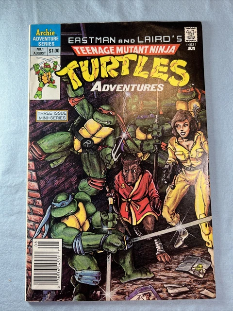 Teenage Mutant Ninja Turtles Adventures #1 (1988) Newsstand! 1st Krang, Bebop!