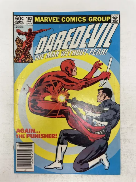 Daredevil #183 1981 Bronze Age Frank Miller Punisher Marvel Comics MCU
