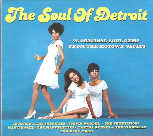 The Soul Of Detroit - 3 Cd Box Set - 75 Original Soul Gems From Motown Vaults