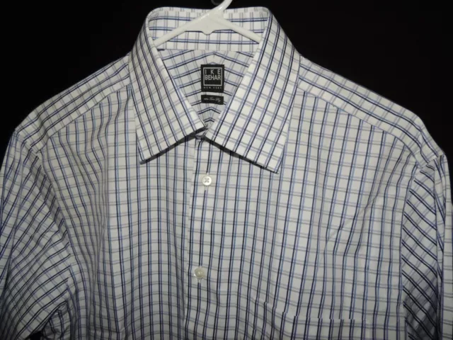 NWT Ike Behar 100% cotton 180 two-ply dress shirt size 15.5 sleeves 34/35