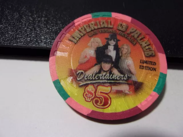 IMPERIAL PALACE HOTEL CASINO $5 casino gaming poker chip (LTD ED) Las Vegas