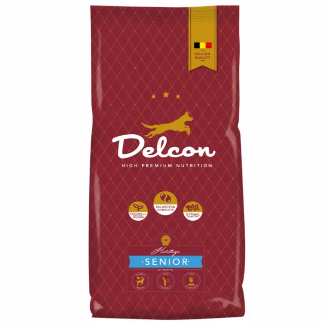 Delcon Food para perros mayores SENIOR, para razas grandes de perros \/ 3 kg