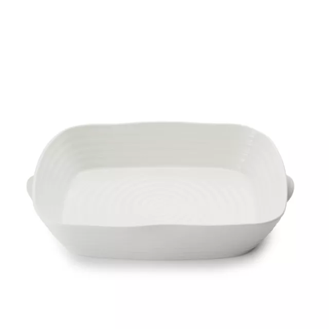 Portmeirion Sophie Conran 2 Qt Medium Handled Rectangular Roasting Dish - White
