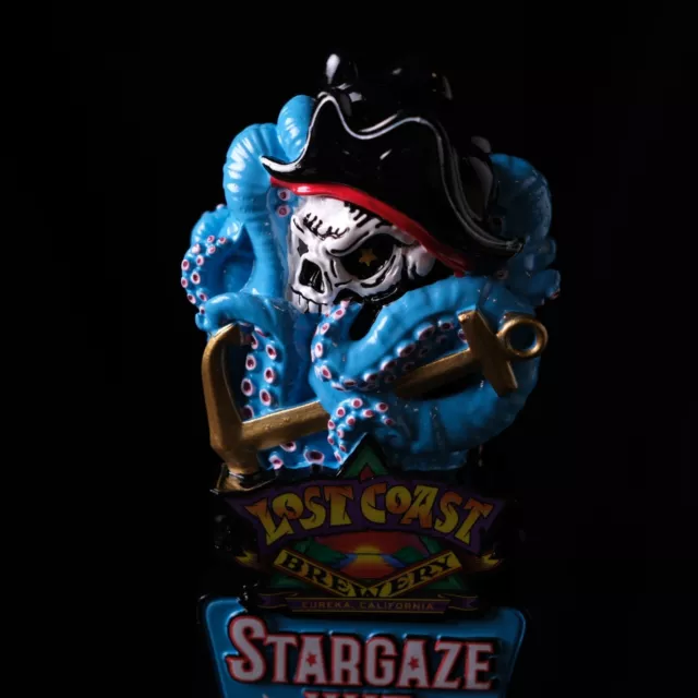 NEW Lost Coast Brewery Stargaze Wit Pirate & Kraken Beer Tap Handle
