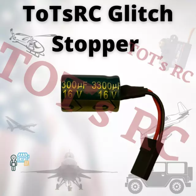 Glitch Buster Glitch Stopper Voltage Protector For RC Aircraft Cars 3300uF 16v