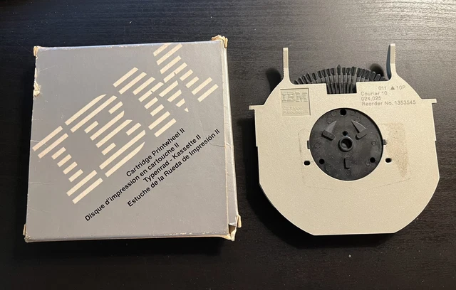 Genuine IBM Printwheel II Courier 10 Font Cartridge 1353545