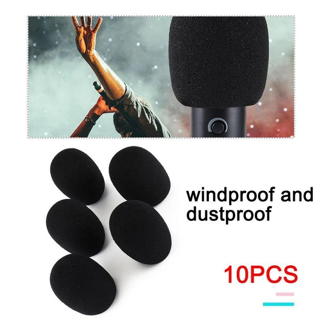 10x 30mm Soft Elastic Sponge Microphone Head Cover For Headset --us