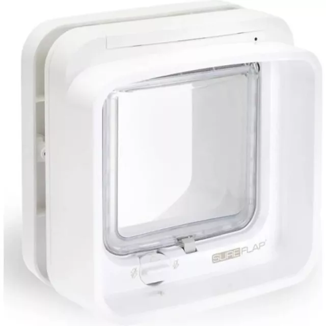 SUREFLAP Chatiere a puce électronique DualScan - Blanc - 142 mm x 120 mm (Mém...