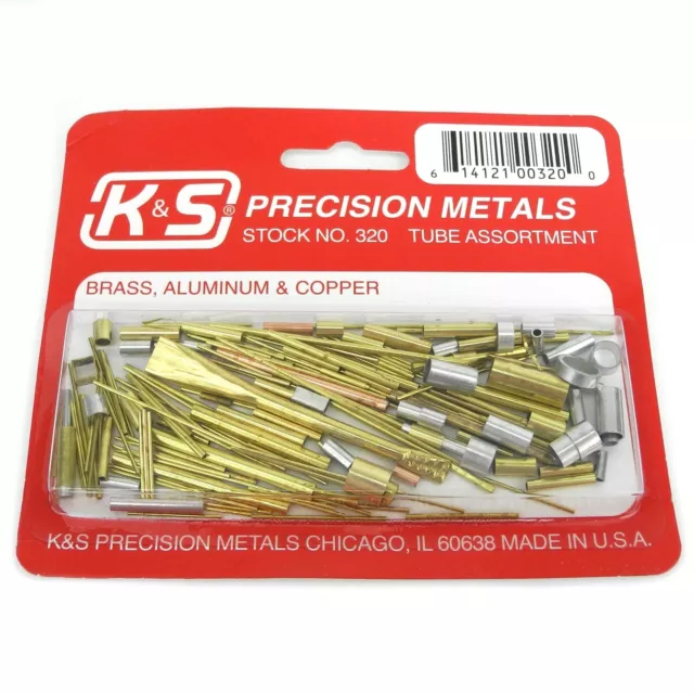 K&S Metals Brass, Aluminium & Copper Tube Assortment #320 Mixed Off Cuts - FZ320