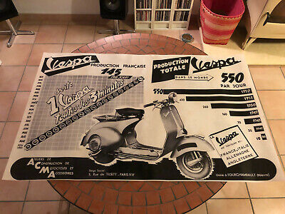 Acma Affiche Vespa Acma "Les beaux Jours sont là" 80x100 cm 