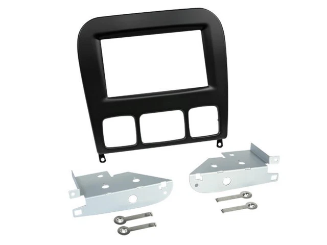 Kit De Montage Autoradio Double DIN Pour Mercedes Classe C W203, CLK W209, Viano Vito - Cadre Métallique Noir - 5
