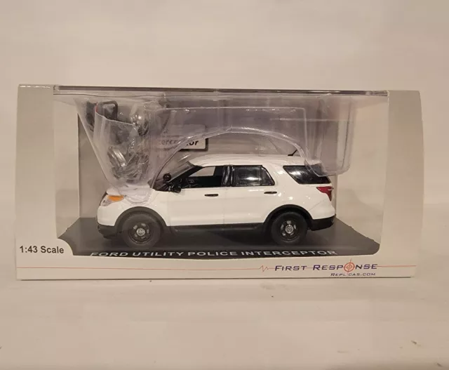 1/43 First Response Ford Utility Police Interceptor No Markings White New