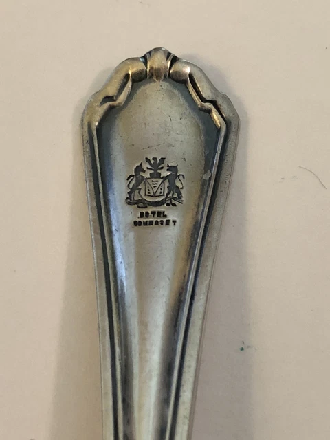 Hotel Somerset Boston Mass Silver Demitasse Spoon