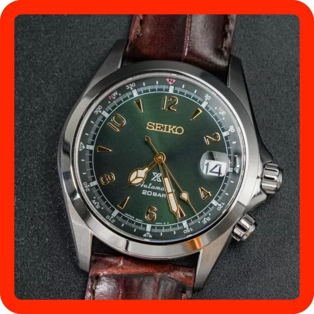 [TOP MINT] Reloj de pulsera SEIKO Prospex Alpinist en caja VERDE 6R35-00E0...