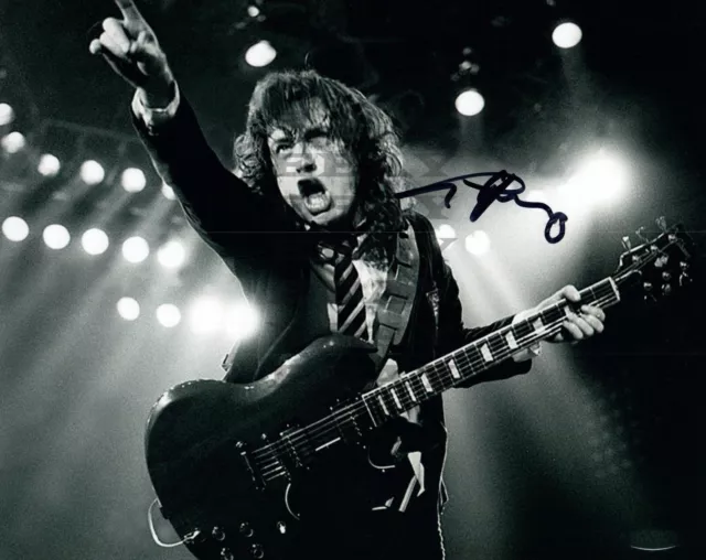 Angus Young  AC/DC Autographed signed 8x10 Photo Reprint