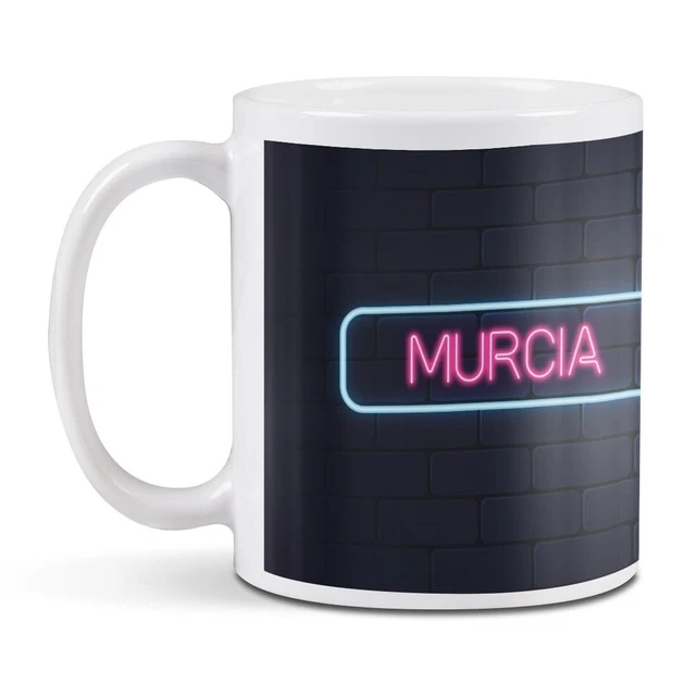 1 White Mug Neon Sign Design Murcia City Spain #350057