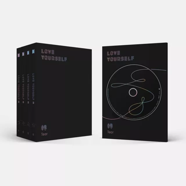 BTS 3. Album [LOVE YOURSELF  'Träne'] zufällige CD + P.Buch + M.Buch + Fotokarte + S.Foto