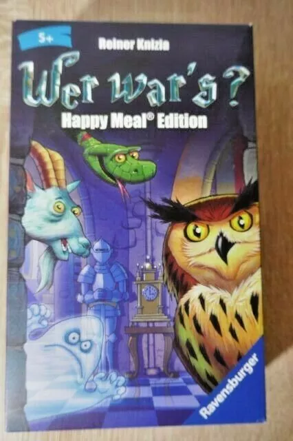 ❤️Reiner Knizia Wer War's? Ravensburger Für Mc Donald Happy Meal Edition
