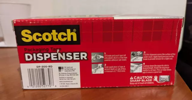 SCOTCH COMPACT & Quick Loading Box Sealing Tape Dispenser 3