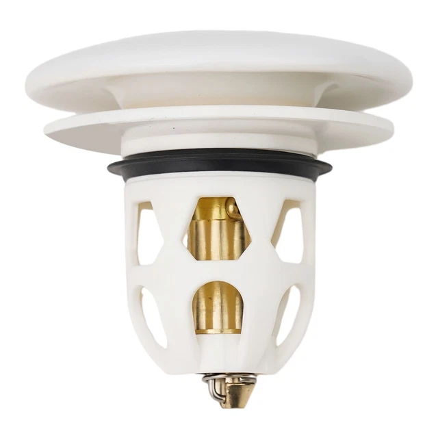 Shoperama Tappo Per Lavandino Excenter Con Motivi Colorati - Ottone Cromato, Regolabile, Antiruggine, Diametro 4 Cm
