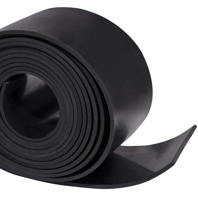 Rubber Gasket Sheet Material 1/8 (.125) Inch T X 3 Inch W X 10 Feet, Fo
