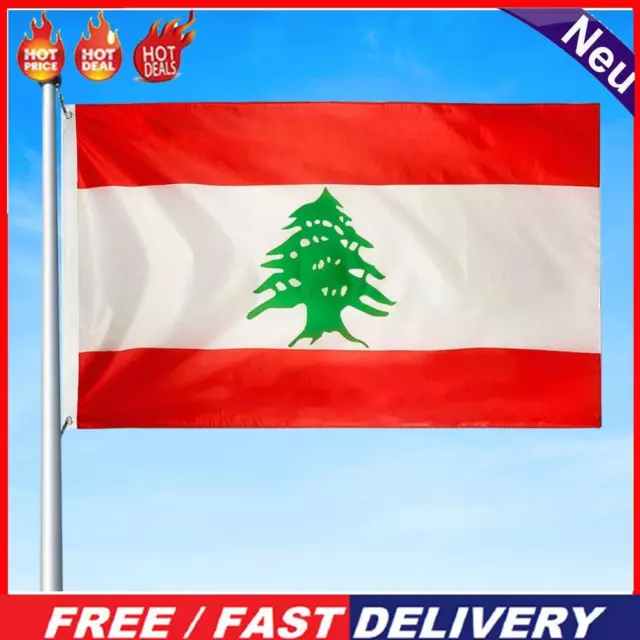 Lebanese Flag Large Lebanon Lebanese Flag 90x150cm Indoor Outdoor Hanging Flag