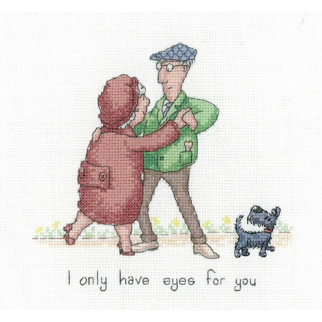 Kit punto croce contato Heritage Aida "I Only Have Eyes For You (A)", GYEY1631-A