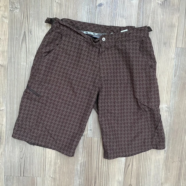 Fox Racing Mountain Bike Shorts Mens 34 Brown Padded Lined Motocross Cycling
