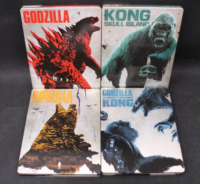 MONSTERVERSE GODZILLA KING Kong 4K UHD Blu Ray Steelbook RATED 12 Z05