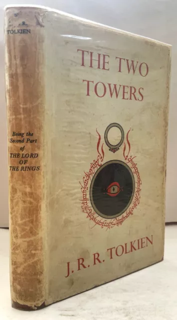 1956 FIRST EDITION J.R.R. Tolkien THE TWO TOWERS Fourth Impression Map